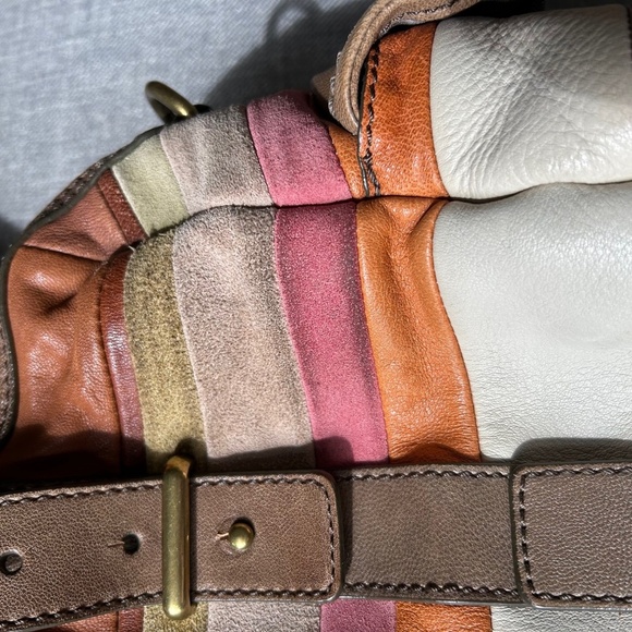 Fossil Leather and Suede handbag - Picture 3 of 13